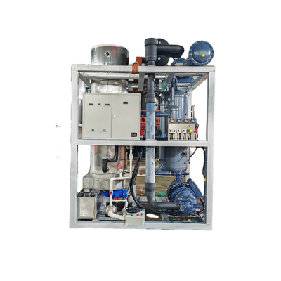 2-20KW tüp buz makinesi, paslanmaz çelik buharlaştırıcı R22/R404A Bütçede